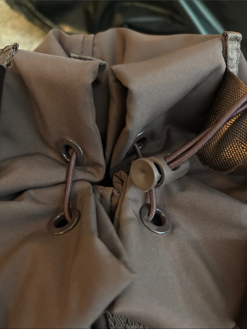 Forever 21 Brown Men's Drawstring Duffel Bucket Bag